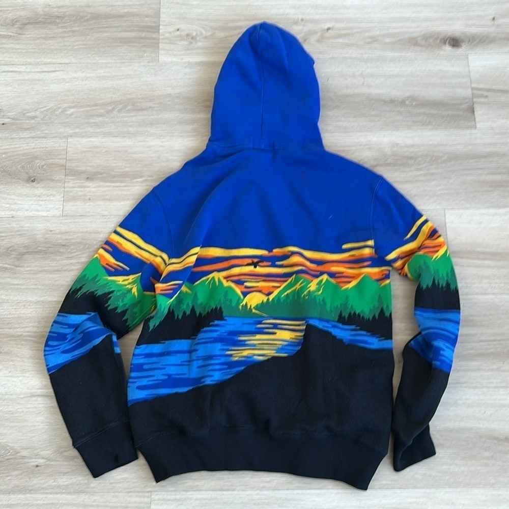 Polo by Ralph Lauren Blue Sportsman Hoodie - Picture 8 of 8